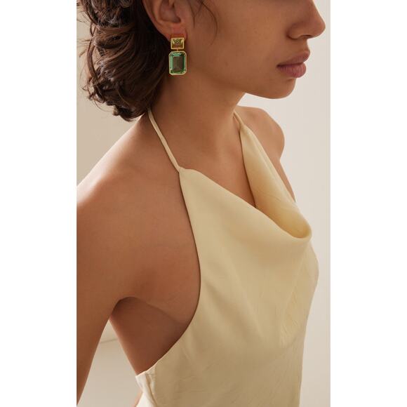 Lizzie Fortunato Lush Gold-Plated Glass Earrings - OS - Picture 2 of 4